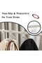 6-Piece Transparent Acrylic Wardrobe Hook Set for Scarves, Belts & Handbags - 9.4x4.6x15.3 cm - 4