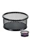 Paperclip Organizer Desktop Mesh Paperclip Dispenser Home Office Supplies Folder Clip Organizer Classroom Essential 3.5" Black