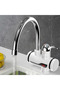 Kitchen faucet - Single handle, double holes - Hot and cold water - Rotary spout - Polished stainless steel - Ceramic valve core - Silver - 5
