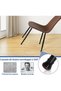 (M) Chair leg protectors, thickened silicone felt chair cushions, 16-piece pack of small black chair cushions, floor protectors. - 2