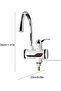 Kitchen faucet - Single handle, double holes - Hot and cold water - Rotary spout - Polished stainless steel - Ceramic valve core - Silver - 2