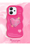 Oppo Reno 14F Compatible Silicone Phone Case with Sweet Pink Heart Motifs, Available in Three Colors.