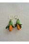 Special Design Handmade Egyptian Figure Earrings - Hanging Women's Earrings - Fruit and Vegetable Concept - 3