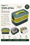 Vgn-6744 Green 2000 ml 2-Tier Stainless Steel Lunch Box