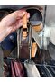 Women's Soft Leather Look Bag with Flap Closure - 3