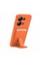 Xiaomi Redmi Note 13 Pro 4g Compatible Case Flexstand Card Holder Silicone Case Orange - 2