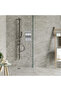 Square refillable wall-mounted shampoo and conditioner dispenser (2/3 compartment) and wall-mounted soap dispenser. - 4