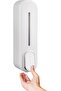 Wall-Mounted Manual Liquid Soap & Shampoo Dispenser (white, 350ml).