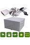 Outdoor table and chair garden furniture cover, waterproof Oxford cloth, 180x120x74 cm (Silver) - 2