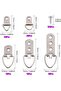 415 Hooks Hooks Iron Black Gold Silver Picture Frame Picture Frame Triangle Hooks Picture Hooks Includes Screws picture frames mirrors artwork - 3