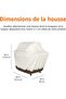 Basic Outdoor BBQ Cover, Dimensions: 152*66*127cm, Beige/Light Brown - 2