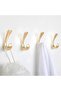 4-pack bathroom towel hooks, brushed gold bathroom towel hooks, bathrobe hooks and bath towel hooks