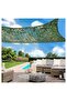 Rectangular sunshade sail, camouflage pattern, 3x4 meters, green checkered. - 5