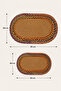 Riva 2-Piece Wicker Weave Bath Mat Set 50X80 & 40X60 cm Decorative Mat Suitable for Indoor and Outdoor Use - 4