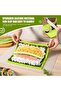 Sushi Roll Mat - Premium Silicone Sushi Roll Mat - Non-slip Sushi Roll Mat - Suitable for Home Use (DIY), Beginners and Children - Green - 22 x 20 cm - 5