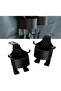 2-Piece Rear Seat Cup Holder Hooks, Multi-functional Car Seat Backrest Storage Hooks, Rear Car Phone Holder, Universal for Most Cars (Black)