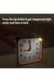 Travel Alarm Clock Battery Powered Snooze Function Night Light Quieter Bedside Alarm Clock for Children Bedroom Bathroom Kitchen Black - 3
