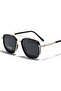 Square polarized sunglasses, unisex, metal alloy frame, TR90, polygonal driving glasses - 2