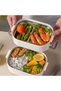 Leak-proof lunch box for adults and children - Microwave and dishwasher safe - 1110ml - Pink (19x13x13cm) - 6