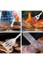 9-piece BBQ tool set, stainless steel BBQ accessories, BBQ tool set, suitable for men, women, and children of all ages. - 3