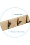 Wall-mounted coat rack with 5 retractable hooks, suitable for hanging coats, scarves, handbags, etc., in natural color. - 3