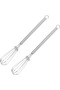 Household manual stainless steel egg beater, handheld dough spring mixer