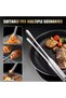 Stainless Steel Food Tongs (23.5 cm) - Safe Food Tongs for Cooking, BBQ, Salads, Buffets, Dishes, Cakes & Pasta - 3