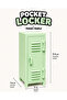 Pocket Locker Mini Desktop Cabinet Organizer |   Decorative Mini Locker - 4