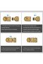 A set of 4 quick couplings for brass pipes, garden hose couplings, telescopic couplings, suitable for 1/2" - 3