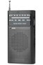 Battery-Powered Transistor Radio - portable AM/FM Pocket Radio - Emergency Radio - Battery-Powered Radio - Battery-Powered Disaster Radio - Black
