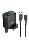 2.4 A Double USB Port Charger & USB-Lightning Cable [100Cm], Fast Smart Wall Charger