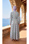 Modal Fabric Half-Button Belted Casual Dress - 2