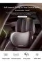 1 Knitted Fabric Ergonomic Neck Support Car Seat Headrest Pillow Adjustable Strap Breathable Anti St - 7