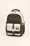 Water Resistant Satin Fabric Unisex Multi-Compartment Middle School,High School School Backpack Travel Bag