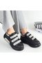 Elika Black Skin Glittery Velcro Sports Shoes - 4