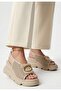 Gwon Beige Skin Wedge Heel Sandals - 2