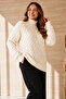 Turtleneck Knitwear Sweater R4518 Ecru