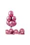 10 Pcs Pink Chrome Balloon Set 12 Inch - Shiny Metallic Birthday and Party Balloons - 2