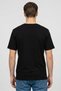 Men Crew Neck Short Sleeve Brand Logo T-Shirt, Black - 2