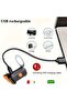 Rechargeable LED bicycle taillight, suitable for night riding, retro taillight, bright heart-shaped bicycle warning light, 5 modes, triangular light. - 3