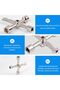 Four-way multi-functional key, available in 5 triangular key sizes, suitable for trash cans, electrical boxes, and gas cylinders. - 5