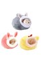 Hamster/Guinea Pig House, Winter Warm Bed, Soft Velvet Pet Accessories for Rodents and Small Pets, Velvet Toy (Pink) - 3