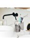 Magnetic Cup Holder - Wall Toothbrush Holder - Bathroom Organization - Drill-Free Mounting - 13x12x9 cm - White - 4