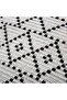 Two-Piece Pillowcase Set, Cotton Woven Decorative Cushion Covers with Tassels (45x45cm, Black and White) - 2