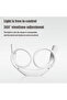 LED neckband reading light, flexible USB charging, hands-free, bedside reading light/night light - white - 6