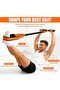 Elastic Abdominal Trainer Resistance Band with Ergonomic Handle, Total Abs Home Workout Fitness Elastic Pull Rope Strength Equipment (Orange) - 5