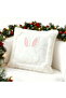 4 Pcs Bunny Pattern Pillowcases (No Insert), 18x18 Inches, Decorative with Hidden Zipper, Soft Fabric for Home Decor - 3