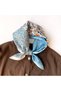 Brief Scarf of Pure Mulberry Silk Ladies Bandanas Neck Scarf Ladies Scarf Stole Shawl Hijab Headscarf Turban Headwear Small Square 53 x 53 cm
