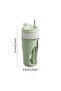 Portable cordless juicer cup, 450ml rechargeable, for fruit, 304 stainless steel, USB-C rechargeable (green). - 3