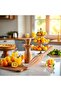 2-Piece Beech Wood Manual Citrus Juicer - Lemon & Orange Hand Press Tool - 16 * 3.50 * 3.50 cm - Natural - 3